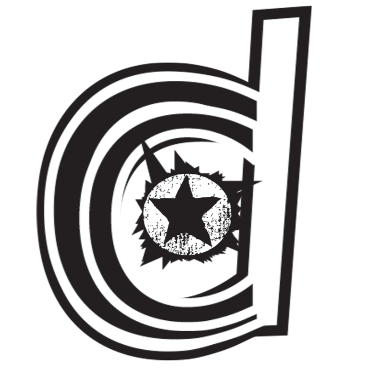 Capital DJ Chase logo White with black background